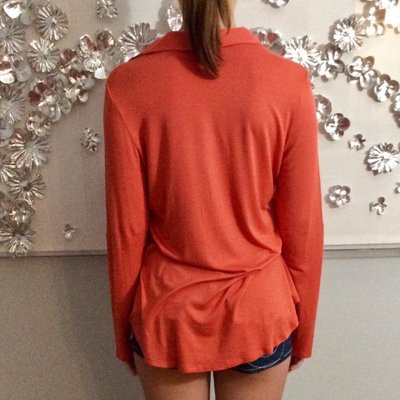 Pleione Orange blouse, size M - Picture 4 of 4